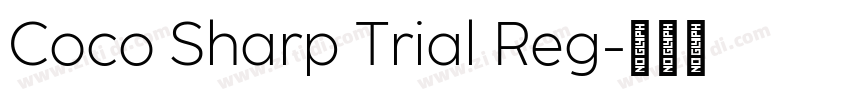 Coco Sharp Trial Reg字体转换
